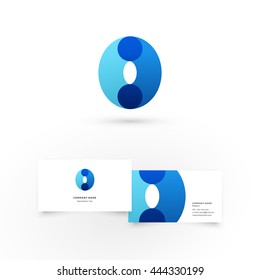 Modern icon design logo element with business card template. Best for identity and logotypes.
