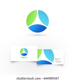 Modern icon design logo element with business card template. Best for identity and logotypes. 