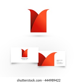 Modern icon design logo element with business card template. Best for identity and logotypes. 