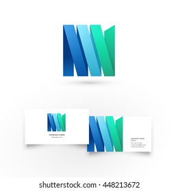 Modern icon design logo element with business card template. Best for identity and logotypes.