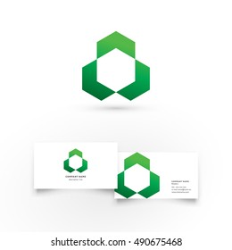 Modern icon design logo element with business card template. Best for identity and logotypes.