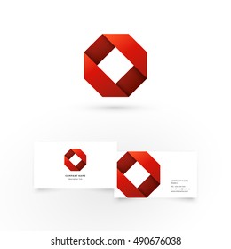 Modern icon design logo element with business card template. Best for identity and logotypes.