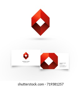 Modern icon design logo element with business card template. Best for identity and logotypes