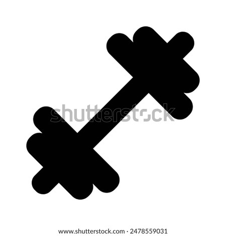 Modern icon of dumbbell, weightlifting tool vector