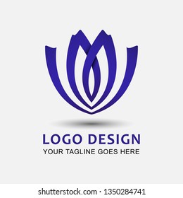 modern icon logo with abstract concept
