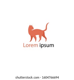 modern icon logo cat template for company
