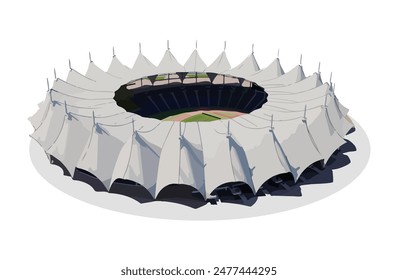 Moderne Ikone Sport Arena Vektorgrafik Vorlage