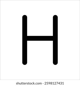 A modern icon representing "height adjustment" functionality, crucial for design and layout customization.