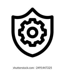 Icono moderno de servicios de seguridad, listo para usar y Descarga