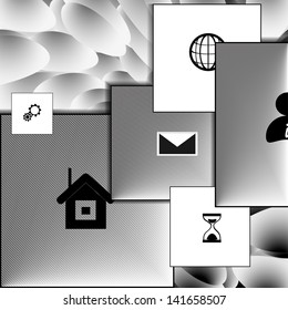 Modern icon set: for your design.