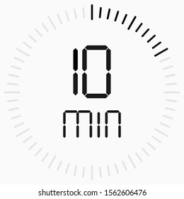 Modern icon. Time logo. Countdown timer. Start, finish.