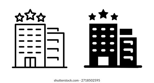 Modernos diseños de edificios icónicos con estrellas en estilos lineales y audaces