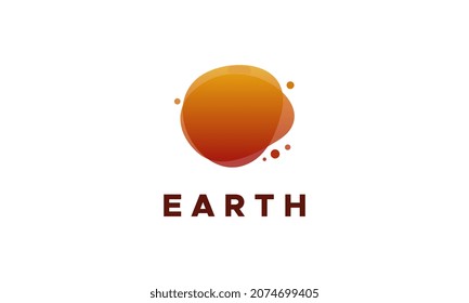 Modern Iconic Nature Earth Element logo designs vector