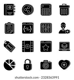 Modern icons about tools are here in beautiful colored style.