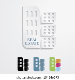 Modern icons  for Real estate business design. Vector illustration