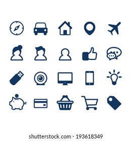 Modern icons set