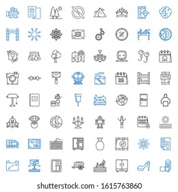 modern icons set. Collection of modern with microphone, high heels, closet, fire, cart, robot, map, letter, star, smartphone, vase, keyboard. Editable and scalable modern icons.
