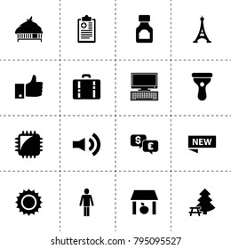 Modern icons. vector collection filled modern icons. includes symbols such as storage, medicine bottle, chip tuning, pc, like, man. use for web, mobile and ui design.