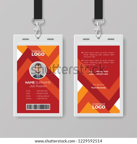 modern id card abstract background stock vector royalty free modern id card