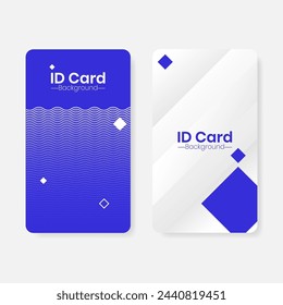 plantilla de fondo de tarjeta de identificación moderna con diseño minimalista