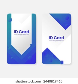 Moderne ID-Card-Hintergrundvorlage mit minimalistischem Design