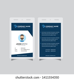 Modern ID Card design template simple creative layout vector background