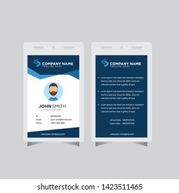 Modern ID Card design template simple creative layout vector background