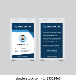 Modern gestaltete ID-Karte, einfache, kreative Layout-Vektorhintergrund