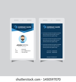 Modern ID Card design template simple creative layout vector background