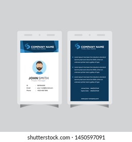 Modern ID Card design template simple creative layout vector background