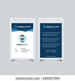 Modern ID Card design template simple creative layout vector background