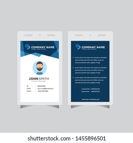 Modern ID Card design template simple creative layout vector background