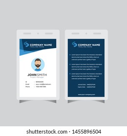 Modern ID Card design template simple creative layout vector background