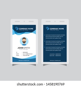 Modern ID Card design template simple creative layout vector background