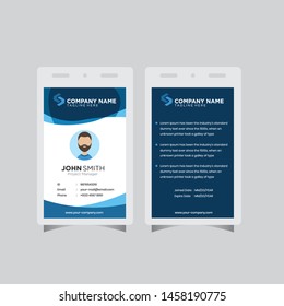 Modern ID Card design template simple creative layout vector background