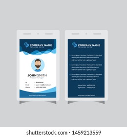 Modern ID Card design template simple creative layout vector background