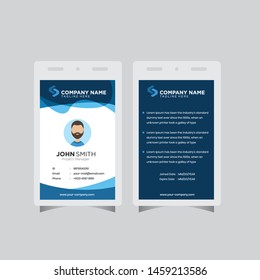 Modern ID Card design template simple creative layout vector background