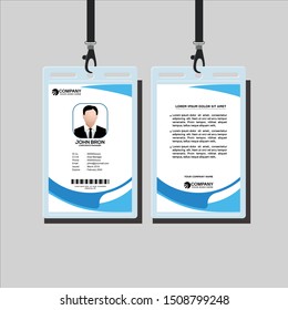 Modern ID Card Design Template, Identification card vector illustration