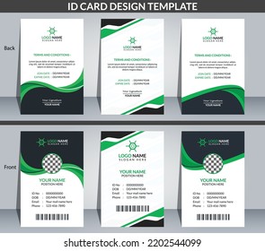 Modern ID Card Design Template