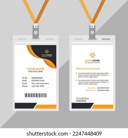 Modern ID Card Design Template