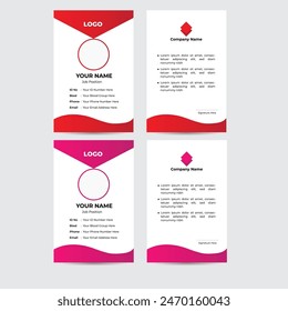 Modern ID Card design template | Office ID card | Employee ID card for your company	