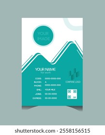 Modern ID card design template