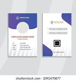 Modern id card template design