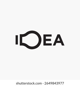 Vetor de design de logotipo de ideia moderna