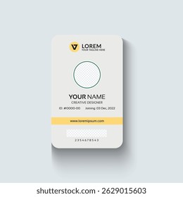 Modern Identity Card With Gradient Blue Navy Abstract Liquid