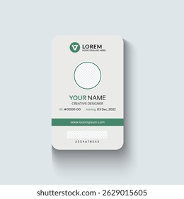 Modern Identity Card With Gradient Blue Navy Abstract Liquid