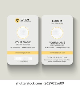 Modern Identity Card With Gradient Blue Navy Abstract Liquid
