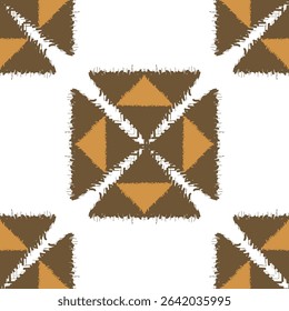Modern ikat style pattern suitable for fabric packaging and home decoration