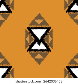 Modern ikat style pattern suitable for fabric packaging and home decoration