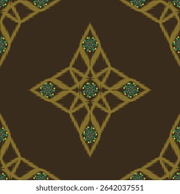 Modern ikat style pattern suitable for fabric packaging and home decoration